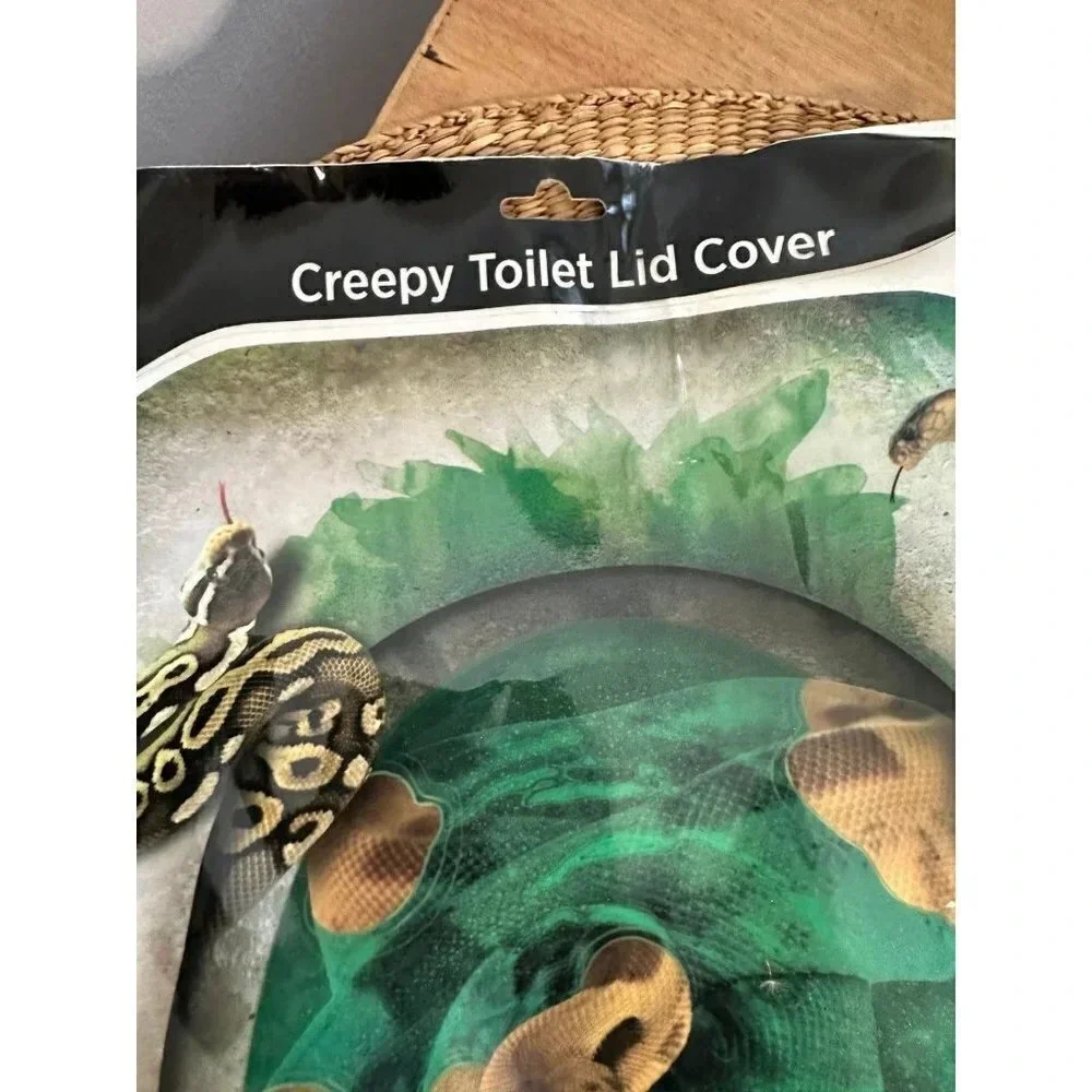 Creepy Toilet Lid Cover